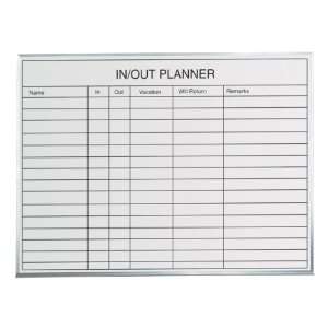  United Visual Products Non Magnetic In/Out Planner Board 