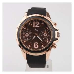  MENS BRONZE SILICONE BAND WRIST WATCH Beauty