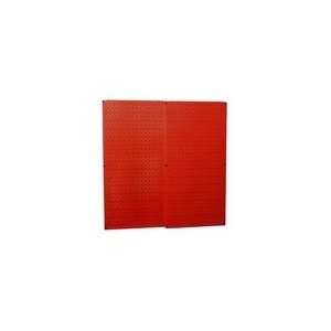  Red Metal Pegboard   Two Panel Pack, 32x32, Red Kitchen 