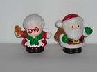 Fisher Price Little People Christmas Lot Santa & Mrs Claus