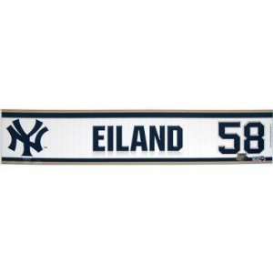  Dave Eiland #58 2010 Yankees Post Season Game Used Locker 