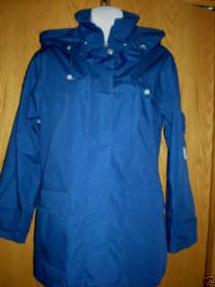 PACIFIC TRAIL NAVY HOODED OUTDOOR JACKET SIZE S  