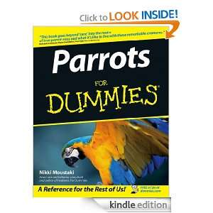Parrots For Dummies Nikki Moustaki  Kindle Store