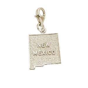 Rembrandt Charms New Mexico Charm with Lobster Clasp, Gold 