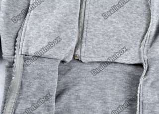 Korea Hoodie Jacket Coat Warm Outerwear hooded Zip New  