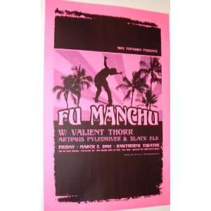 Fu Manchu Poster   B Concert Flyer 