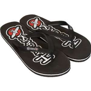 Hayabusa Official MMA Flip Flops w/ Free B&F Heart Sticker Bundle 