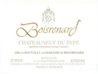 Dom. de Beaurenard Cuvee Boisrenard Chateauneuf du Pape 2004 