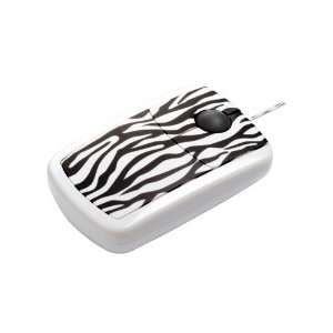  Pat Says Now Zebra Flat Style 3 Button USB Optical Mouse 