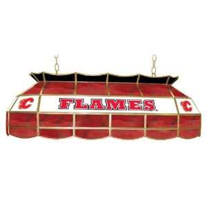   NHL Calgary Flames Stained Glass 40 inch Lighting Fixture Electronics