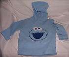   Top with hoodie Blue 5T Cookies Face on Front & Name on Sleeve
