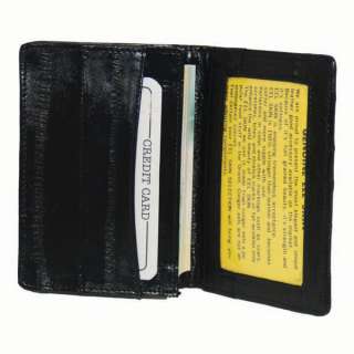 EEL Skin Leather Business Credit Card Holder #E324 803698927556  