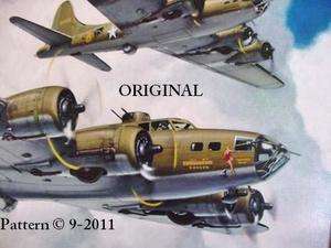 Memphis Belle Cross Stitch Pattern WWII MIlitary Aircraft TBB  