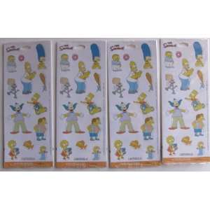  4 Packs of The Simpsons Stickers Toys & Games