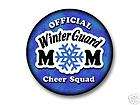 DECO Winterguard MOM LG 3 Inch BUTTON Colorguard flag