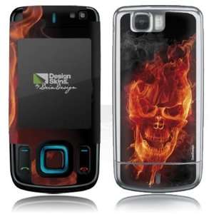  Design Skins for Nokia 6600 Slide   Burning Skull Design 