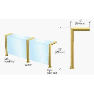CRL Polished Brass Elegant Series Glass on Front and Top Shelf Sneeze 