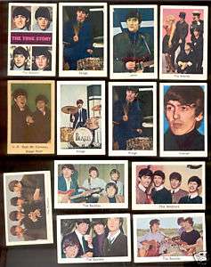 Beatles 1960s British Candy Cards. 13 Total VERY RARE  