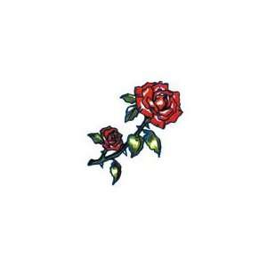  Double Rose Temporary Tattoo 2x2 Jewelry