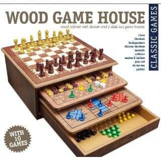  4 in 1 Wooden Game Set Backgammon, Chess, Checkers 