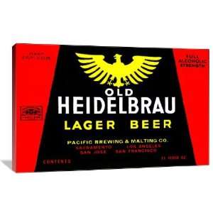 Old Heidelbrau Lager Beer   Gallery Wrapped Canvas   Museum Quality 
