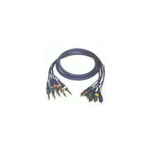  20ft 8 x RCA Male to 8 x 6.3mm (1/4 inch) Mono Male Audio 