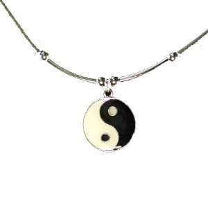  Yin Yang Necklace Deluxe on Leather 