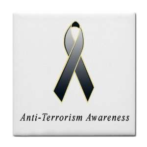Anti Terrorism Awareness Ribbon Tile Trivet