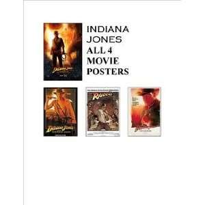  Indiana Jones   Set of 4 Posters for All the Indiana Jones 