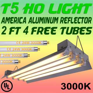T5 HO / PL Fluorescent Grow Light 2 24 /4 48 Bloom Veg Lamp Bulb 