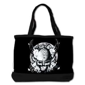   Bag Purse (2 Sided) Black Helmet Sword and Skull 