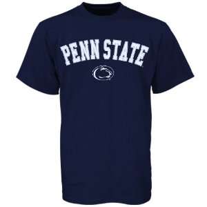 Penn State Nittany Lions Navy Blue Arch Logo T shirt
