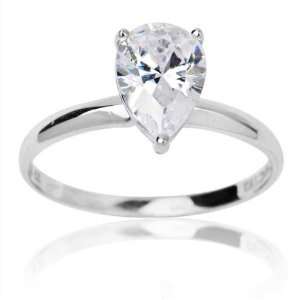   and Pear Cut Cubic Zirconia Solitaire Wedding Dreams Ring 8.5 Jewelry
