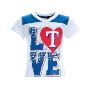  Texas Rangers 5th and Ocean MLB Girls Baby Jersey Vneck 