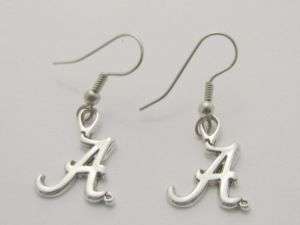Alabama Crimson Tide Silver Earrings Jewelry UA  
