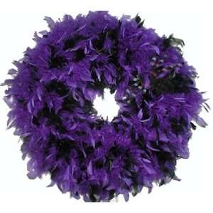    Angelic Dreamz Own Purple and Black Feather Wreath