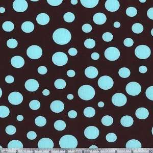  45 Wide Michael Miller Lolli Dot Turquoise Fabric By The 