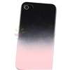 Black to Light Purple+Salmon Pink Hard Snap on Case Cover For iPhone 4 