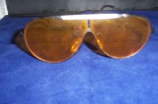 Vintage Aviator Sunglasses RayBan SPORTS Amber Lens NICE  