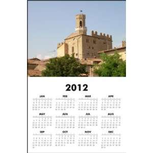  Italy   Tuscany 2012 One Page Wall Calendar 11x17 inch on 