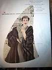 1957 Vintage Emba Aleutian Mutation Mink Fur Coat Fashion Ad