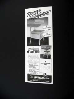 Norcor DeLuxe School Student Desk Chair 1951 print Ad  