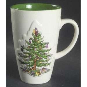  Spode Christmas Tree Color Glaze Mug, Fine China Dinnerware 