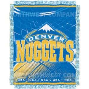   NBA 48 x 60 Woven Jacquard Throw   Denver Nuggets