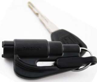 Windshield Breaker Seatbelt Cutter Keychain Rescue Tool Spring Loaded 