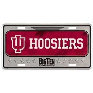  NCAA Indiana Hoosiers Metal License Plate   Domed Sports 