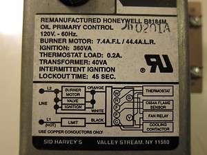 Honeywell Cad Cell Oil Burner Relay R75 58R R8184M Lots More Parts 