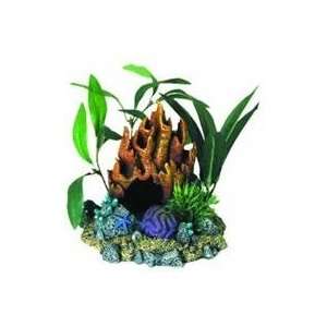  3 PACK CORAL FLORAL CAVE WITH PLANTS (Catalog Category 