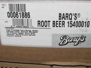 BARQS ROOTBEER SODA SYRUP CONCENTRATE 5 GAL BAG N BOX  