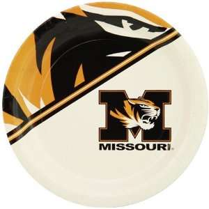 NCAA Missouri Tigers 8 Pack Paper Plates 